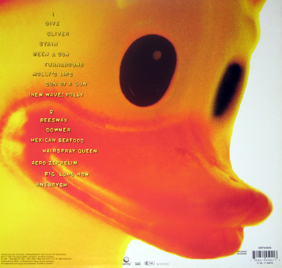 NIRVANA Incesticide 12" vinyl LP